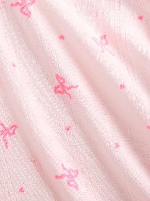 Conjunto de pijama infantil Pointelle reciclado Conjunto de pijama infantil Pointelle reciclado