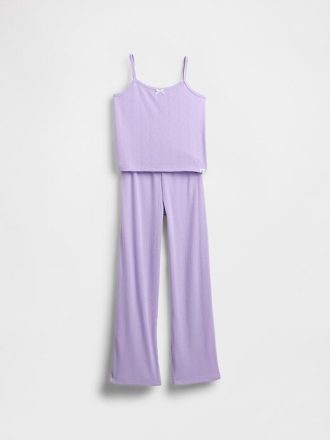 Conjunto de pijama infantil Pointelle Tank reciclado