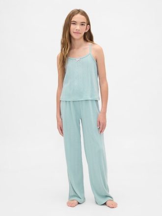 Conjunto de pijama infantil Pointelle Tank reciclado