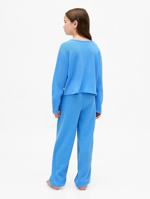 Conjunto de pijama waffle infantil reciclado Conjunto de pijama waffle infantil reciclado