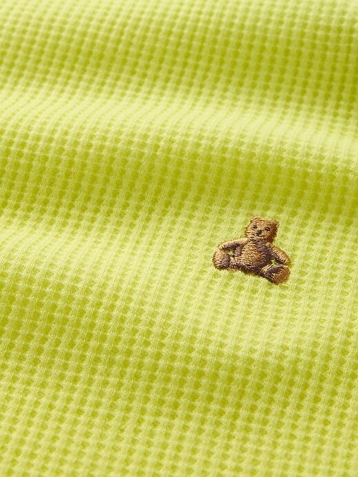 Conjunto de roupa de malha waffle para bebês e crianças pequenas Conjunto de roupa de malha waffle para bebês e crianças pequenas