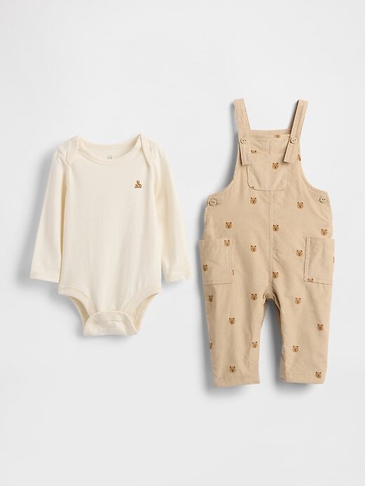 Conjunto de roupa de veludo cotelê para bebê Conjunto de roupa de veludo cotelê para bebê