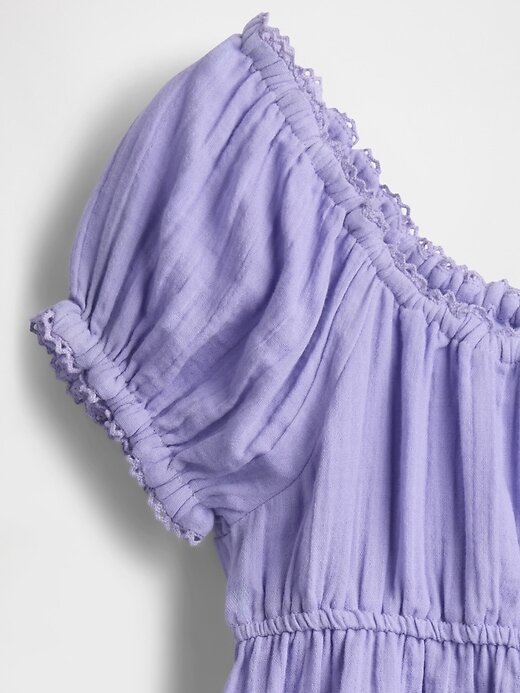 Conjunto de roupa infantil de gaze amassada Conjunto de roupa infantil de gaze amassada