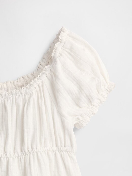 Conjunto de roupa infantil de gaze amassada Conjunto de roupa infantil de gaze amassada