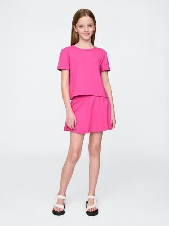 Conjunto de saia-calça infantil