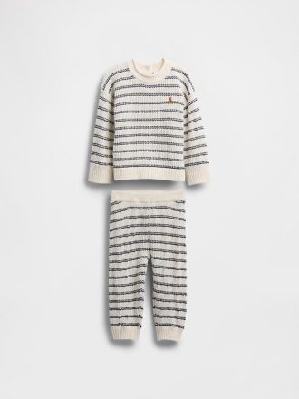 Conjunto de suéter para bebê