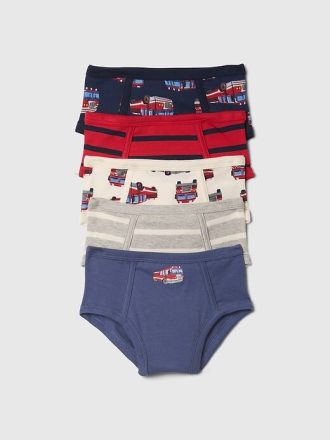 Cuecas de algodão orgânico para bebês (pacote com 5)