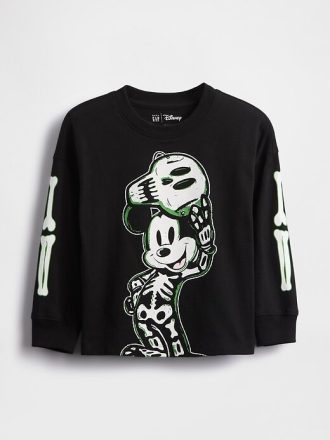 Gap × Disney Camiseta estampada de Halloween do Mickey Mouse para bebês e crianças pequenas
