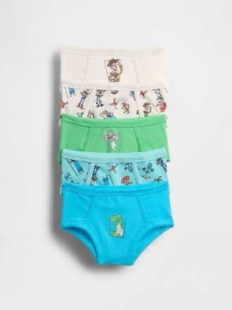 Gap × Disney Cuecas de algodão orgânico elástico para bebês (pacote com 5)