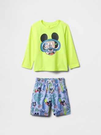 Gap × Disney Rash Guard para bebês e crianças pequenas, duas peças