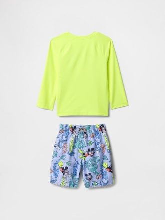 Gap × Disney Rash Guard para bebês e crianças pequenas, duas peças