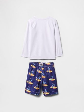 Gap × Disney Rash Guard para bebês e crianças pequenas, duas peças