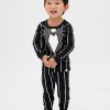 Gap × Disney Tim Burton’s O Estranho Mundo de Jack Conjunto de pijama de algodão orgânico para bebês e crianças pequenas