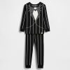 Gap × Disney Tim Burton’s O Estranho Mundo de Jack Conjunto de pijama de algodão orgânico para bebês e crianças pequenas