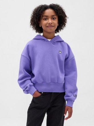 Gap × Disney Tim Burton’s O Estranho Mundo de Jack Infantil VintageSoft Crop Hoodie