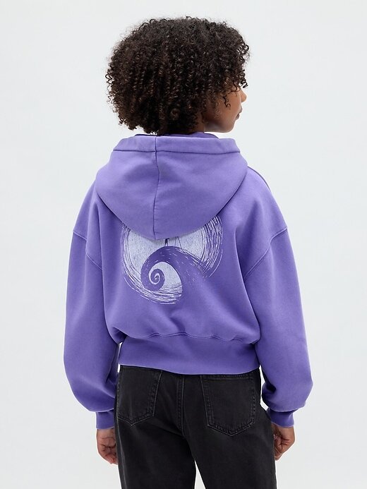 Gap × Disney Tim Burton’s O Estranho Mundo de Jack Infantil VintageSoft Crop Hoodie Gap × Disney Tim Burton’s O Estranho Mundo de Jack Infantil VintageSoft Crop Hoodie