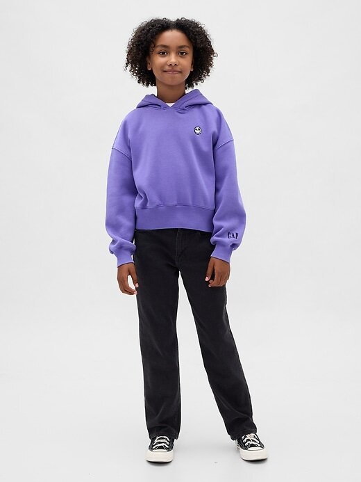 Gap × Disney Tim Burton’s O Estranho Mundo de Jack Infantil VintageSoft Crop Hoodie Gap × Disney Tim Burton’s O Estranho Mundo de Jack Infantil VintageSoft Crop Hoodie