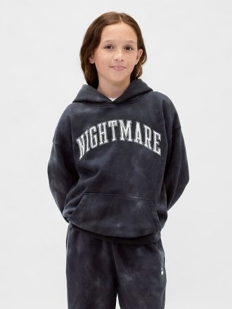 Gap × Disney Tim Burton’s O Estranho Mundo de Jack Infantil VintageSoft Hoodie Gráfico