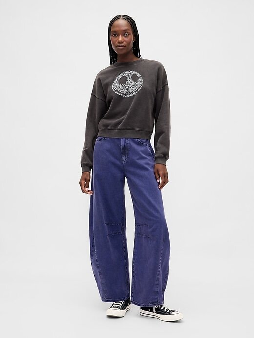 Gap × Disney Tim Burton’s O Estranho Mundo de Jack Moletom com Caveira Pesada Gap × Disney Tim Burton’s O Estranho Mundo de Jack Moletom com Caveira Pesada