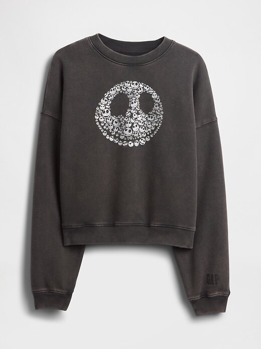 Gap × Disney Tim Burton’s O Estranho Mundo de Jack Moletom com Caveira Pesada Gap × Disney Tim Burton’s O Estranho Mundo de Jack Moletom com Caveira Pesada