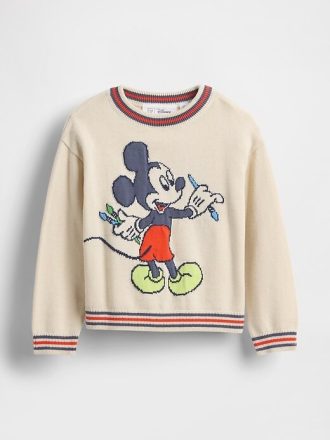 Gap × Suéter Mickey Mouse Disney para bebês e crianças pequenas