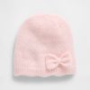 Gorro Pointelle com laço para bebês e crianças pequenas