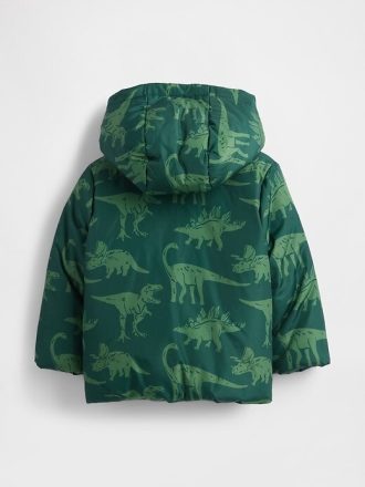 Jaqueta acolchoada aconchegante para bebês e crianças pequenas