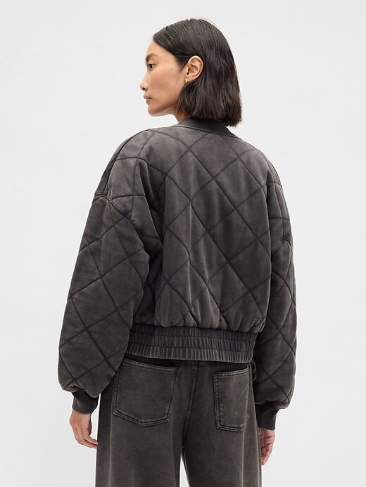Jaqueta bomber acolchoada VintageSoft Jaqueta bomber acolchoada VintageSoft