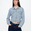 Jaqueta Cropped Icon Listrada UltraSoft Denim
