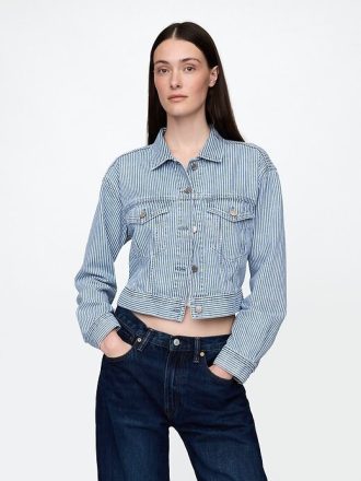 Jaqueta Cropped Icon Listrada UltraSoft Denim
