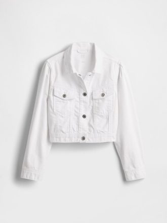 Jaqueta curta jeans infantil