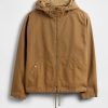 Jaqueta de lona com capuz