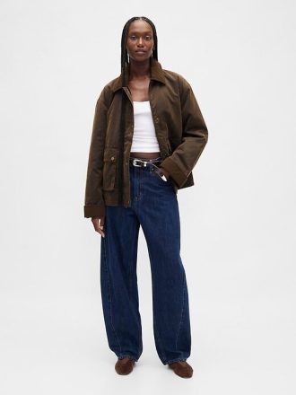 Jaqueta de lona encerada para celeiro