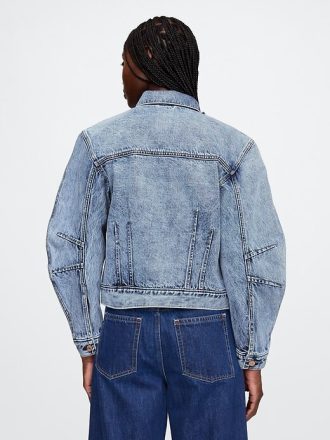 Jaqueta jeans Icon com manga cano