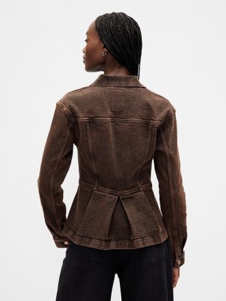 Jaqueta jeans peplum