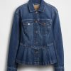 Jaqueta jeans peplum