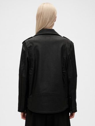 Jaqueta motociclista jeans revestida GapStudio Jaqueta motociclista jeans revestida GapStudio