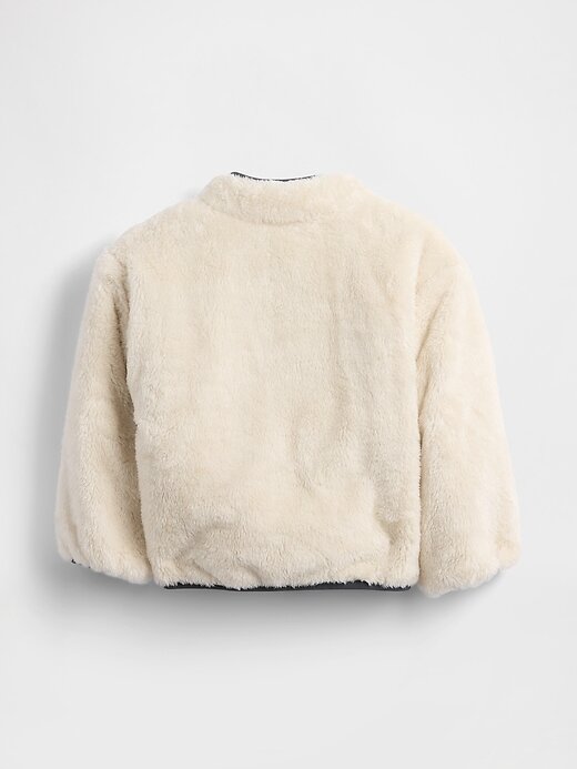 Jaqueta reversível Sherpa leve para bebês e crianças pequenas Jaqueta reversível Sherpa leve para bebês e crianças pequenas