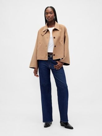 Jaqueta Swing em Mistura de Lã