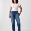 Jeans Girlfriend de cintura média