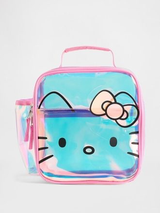 Lancheira transparente Hello Kitty infantil