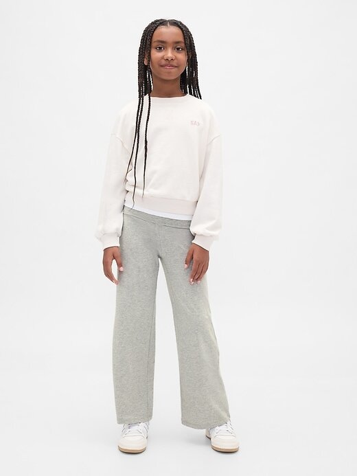 Leggings dobráveis de perna larga para crianças Leggings dobráveis de perna larga para crianças