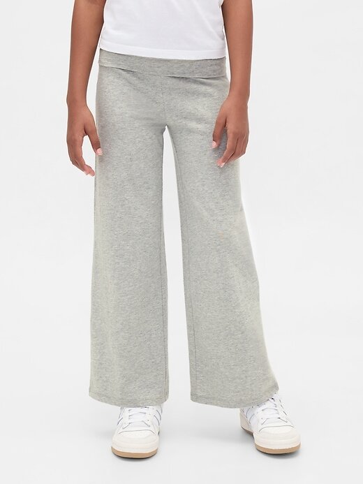 Leggings dobráveis de perna larga para crianças Leggings dobráveis de perna larga para crianças