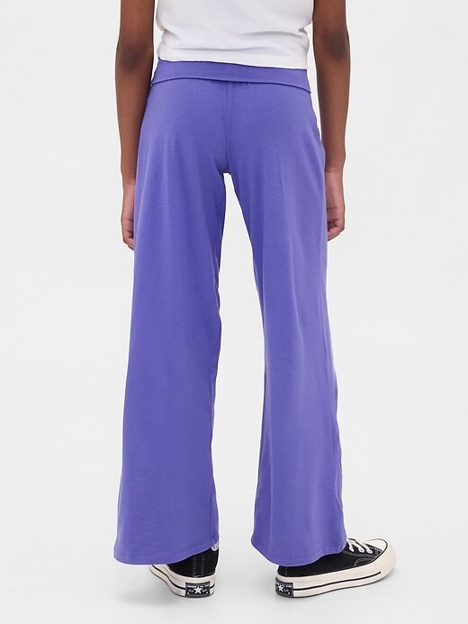 Leggings dobráveis de perna larga para crianças Leggings dobráveis de perna larga para crianças