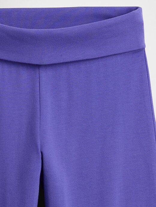 Leggings dobráveis de perna larga para crianças Leggings dobráveis de perna larga para crianças