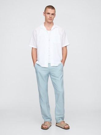 Linho-Algodão Cáqui