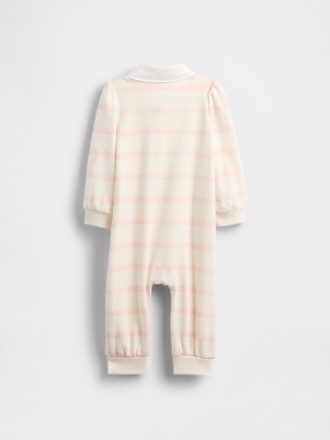 Macacão Baby VintageSoft Varsity Bear com logotipo de urso – peça única