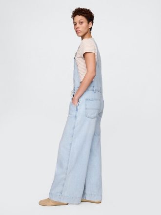 Macacão jeans largo ultramacio