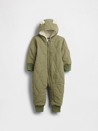 Macacão Sherpa acolchoado para bebê – peça única Macacão Sherpa acolchoado para bebê – peça única