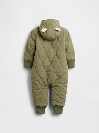 Macacão Sherpa acolchoado para bebê – peça única Macacão Sherpa acolchoado para bebê – peça única